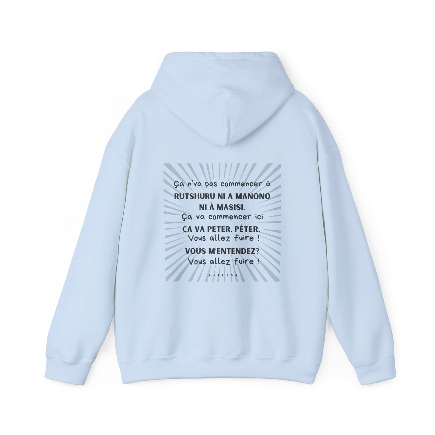 Hoodie "Ça va péter" ecrit noir