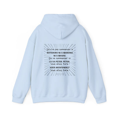 Hoodie "Ça va péter" ecrit noir