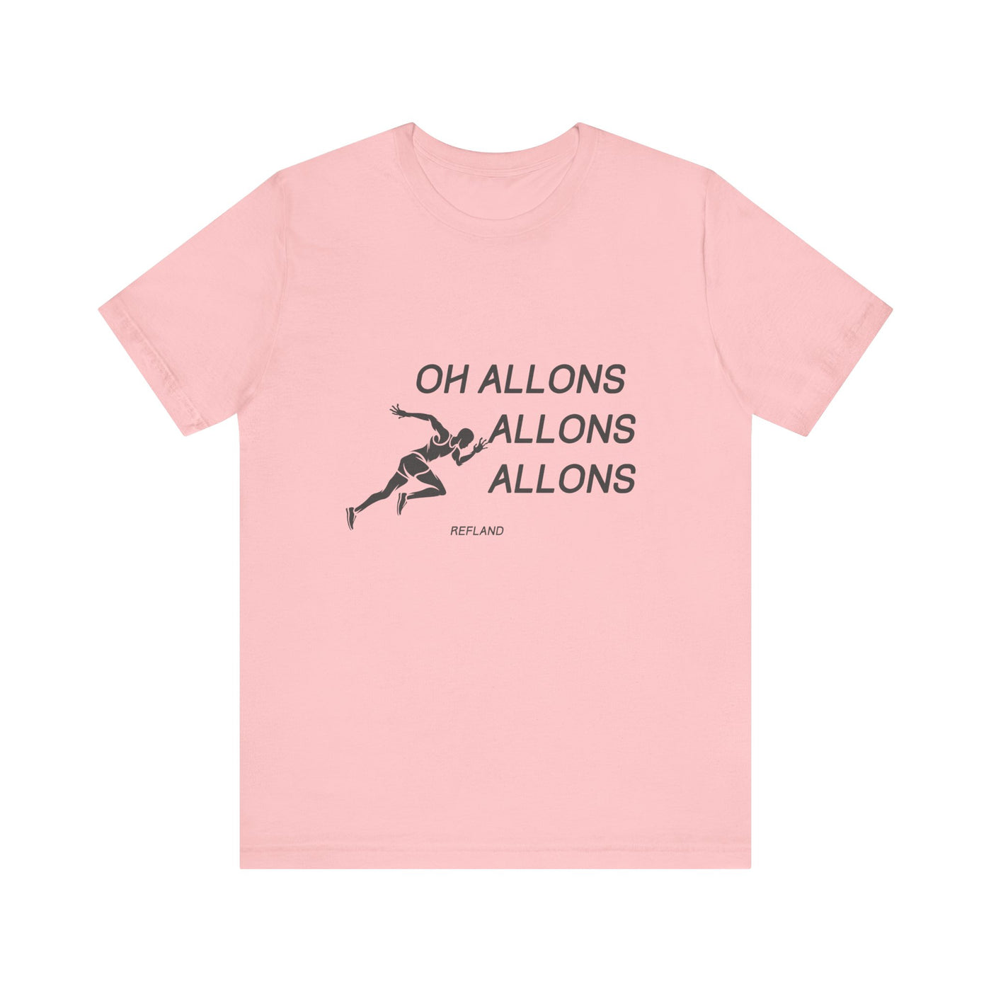 T-shirt "Oh Allons Allons" ecrit noir