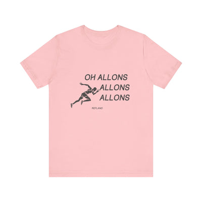 T-shirt "Oh Allons Allons" ecrit noir
