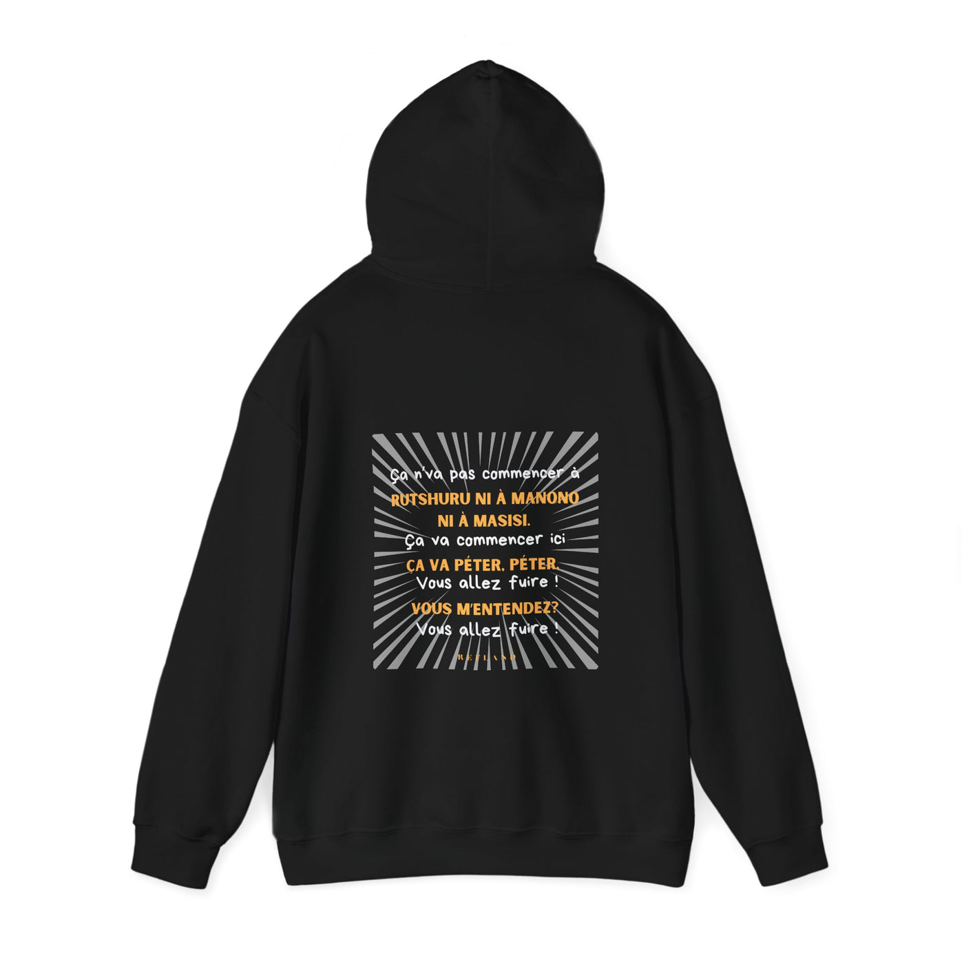 Hoodie "Ça va péter" écrit blanc