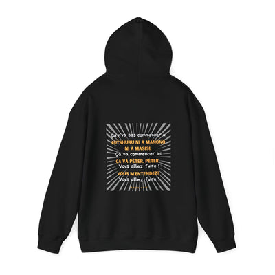 Hoodie "Ça va péter" écrit blanc
