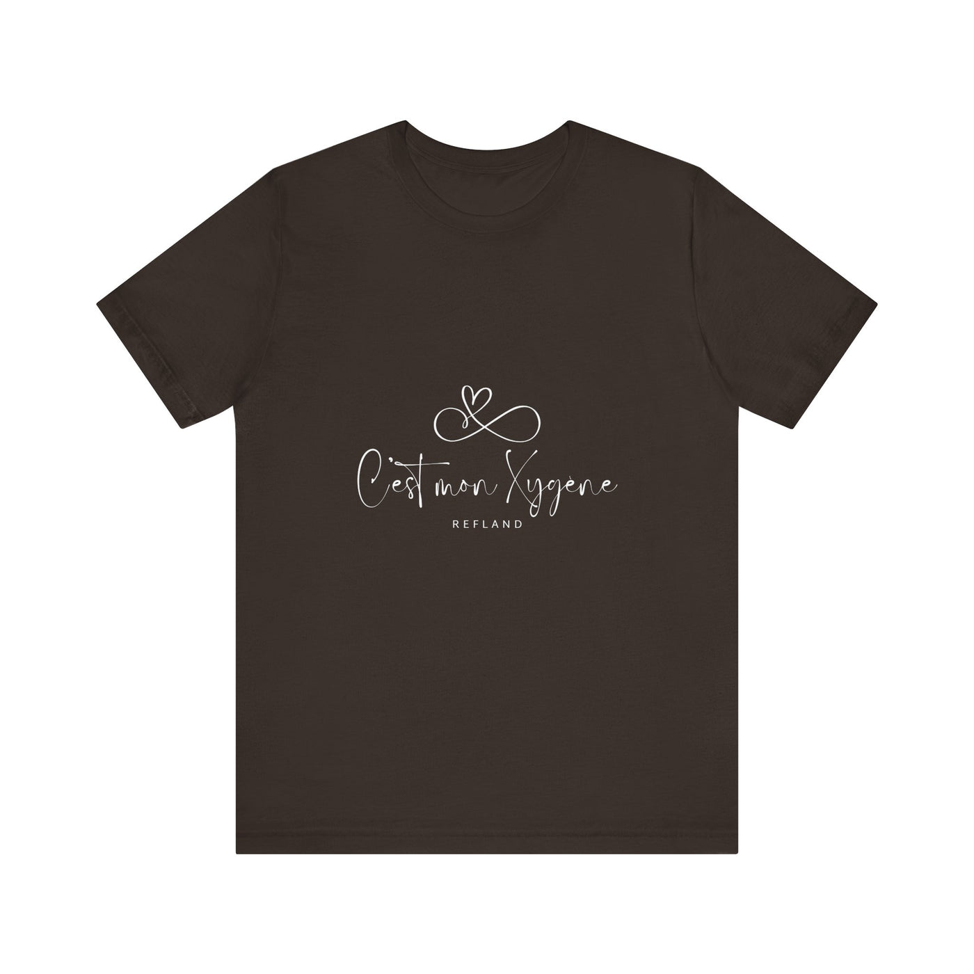 T-shirt "C mon Xygène" écrit blanc