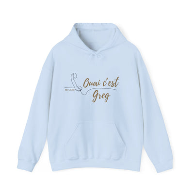 Hoodie "Ouais c’est Greg" - Texte Beige