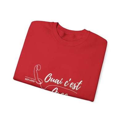 Sweatshirt "Ouai c Greg" texte blanc