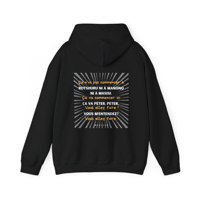 Hoodie "Ça va péter" ecrit jaune