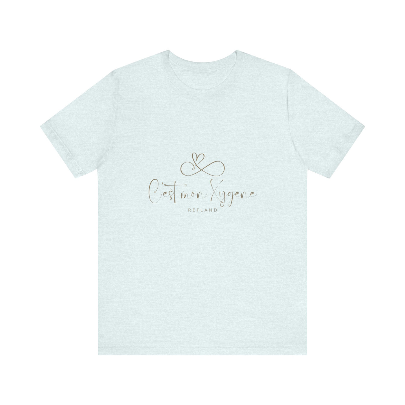 T-shirt "C mon Xygène" écrit beige