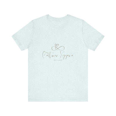 T-shirt "C mon Xygène" écrit beige