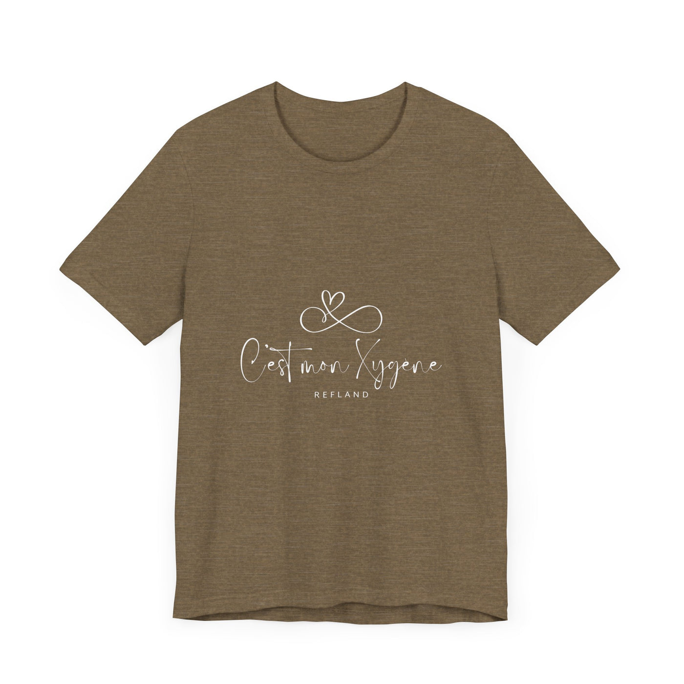 T-shirt "C mon Xygène" écrit blanc