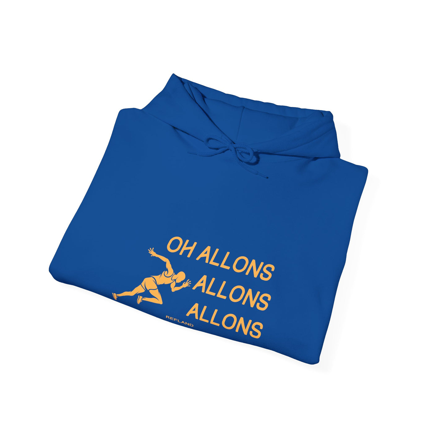 Hoodie "Oh allons allons" - Texte Jaune
