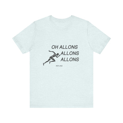 T-shirt "Oh Allons Allons" ecrit noir
