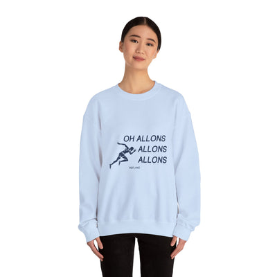 Sweatshirt "Oh Allons Allons" - Écrit Bleu