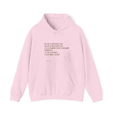 Hoodie "On ne pleure pas" - Écrit en Beige
