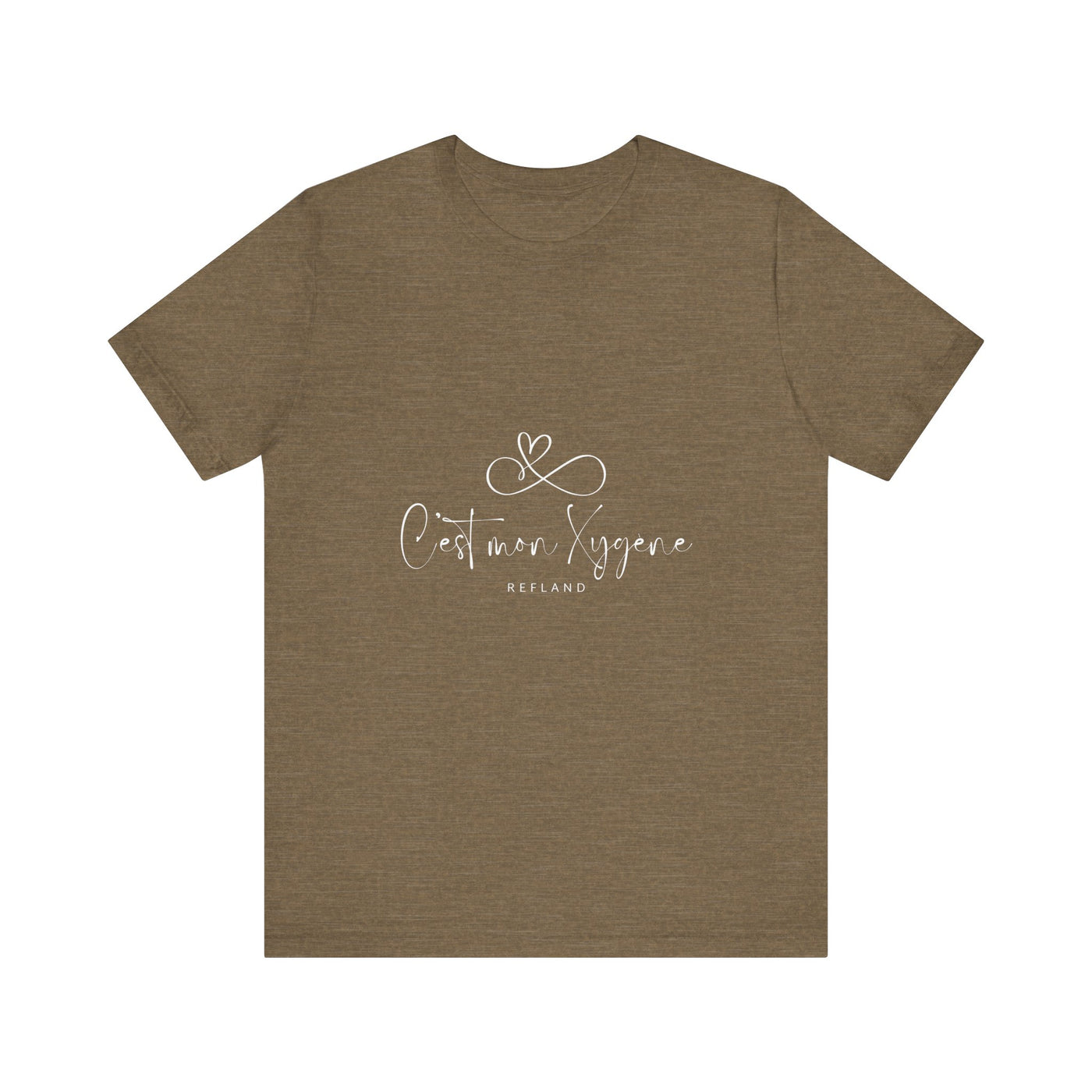 T-shirt "C mon Xygène" écrit blanc