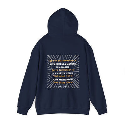 Hoodie "Ça va péter" ecrit jaune