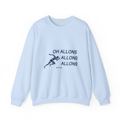 Sweatshirt "Oh Allons Allons" - Écrit Bleu