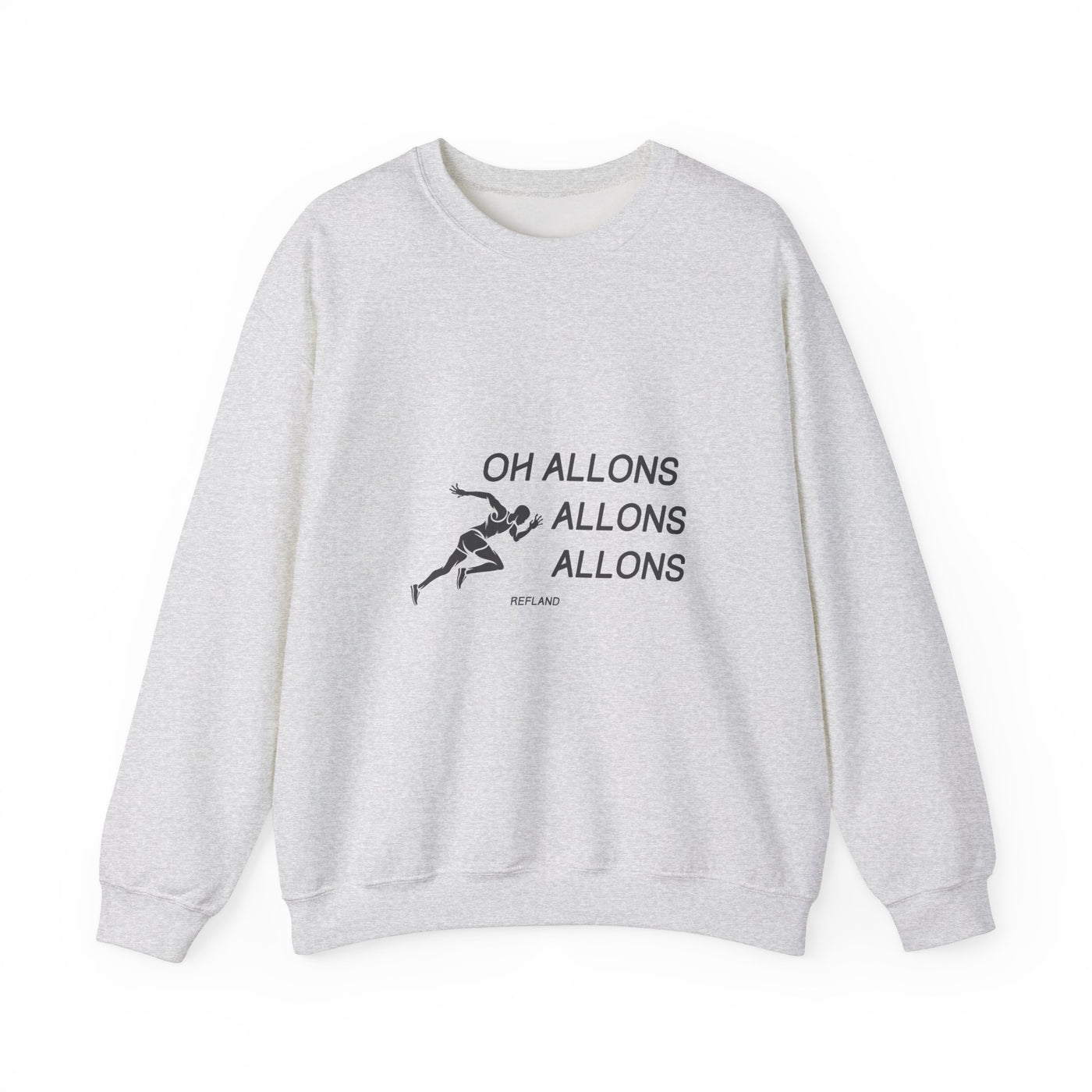Sweatshirt "Oh Allons Allons" - Écrit Noir