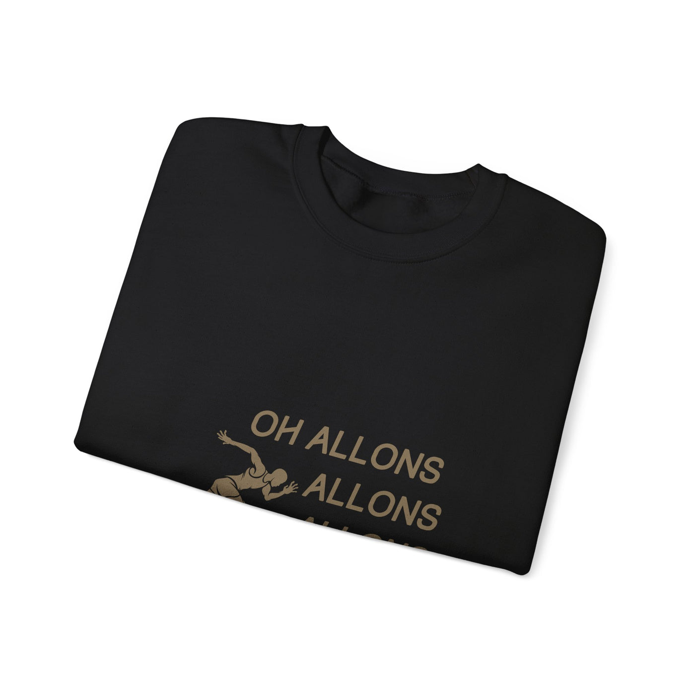 Sweatshirt "Oh Allons Allons" - Écrit Beige