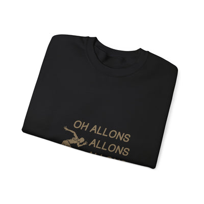 Sweatshirt "Oh Allons Allons" - Écrit Beige