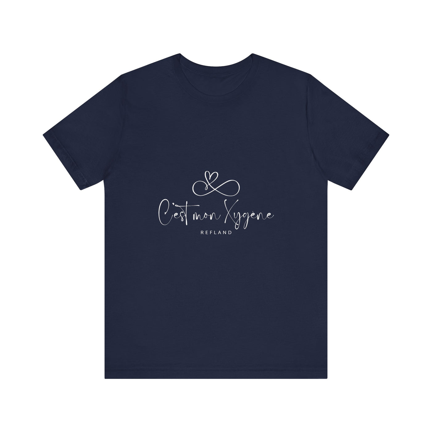 T-shirt "C mon Xygène" écrit blanc