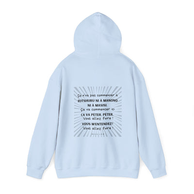 Hoodie "Ça va péter" ecrit noir