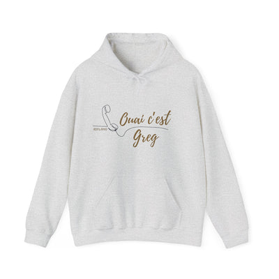 Hoodie "Ouais c’est Greg" - Texte Beige