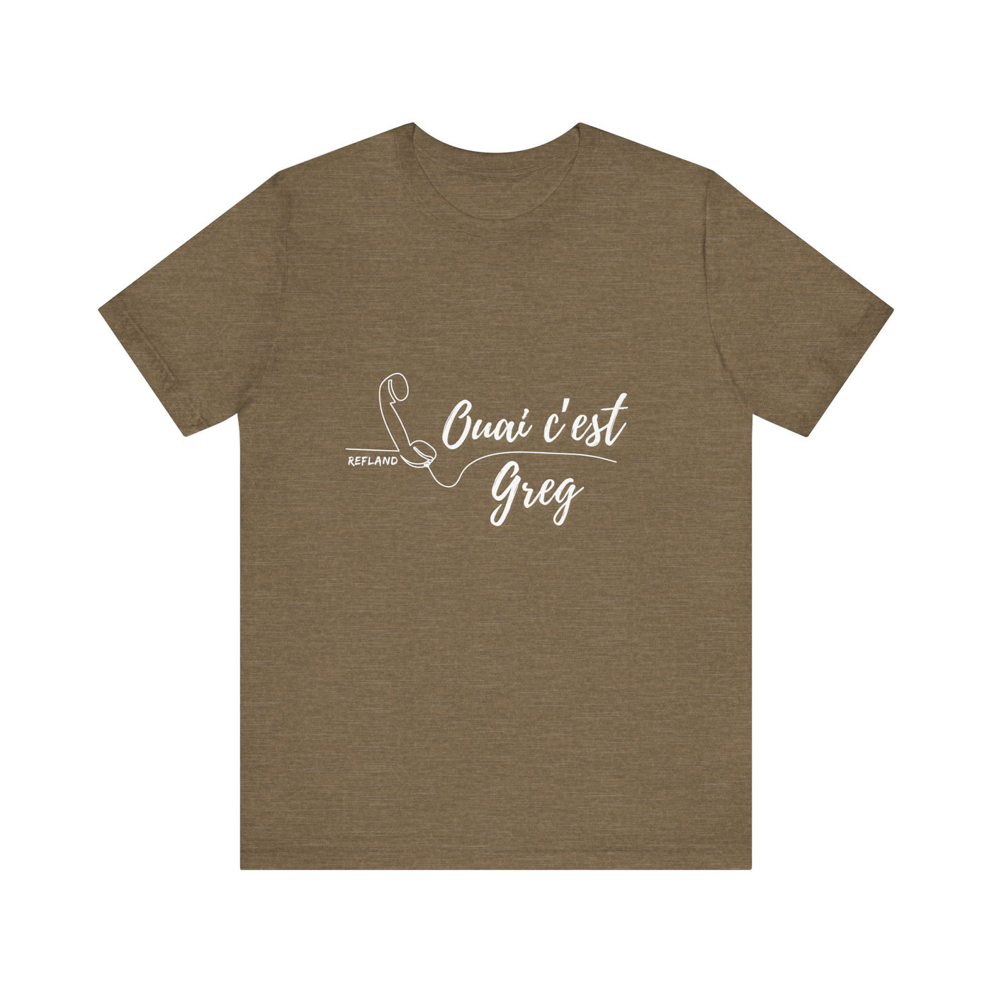 T-shirt - "Ouai c Greg" texte blanc