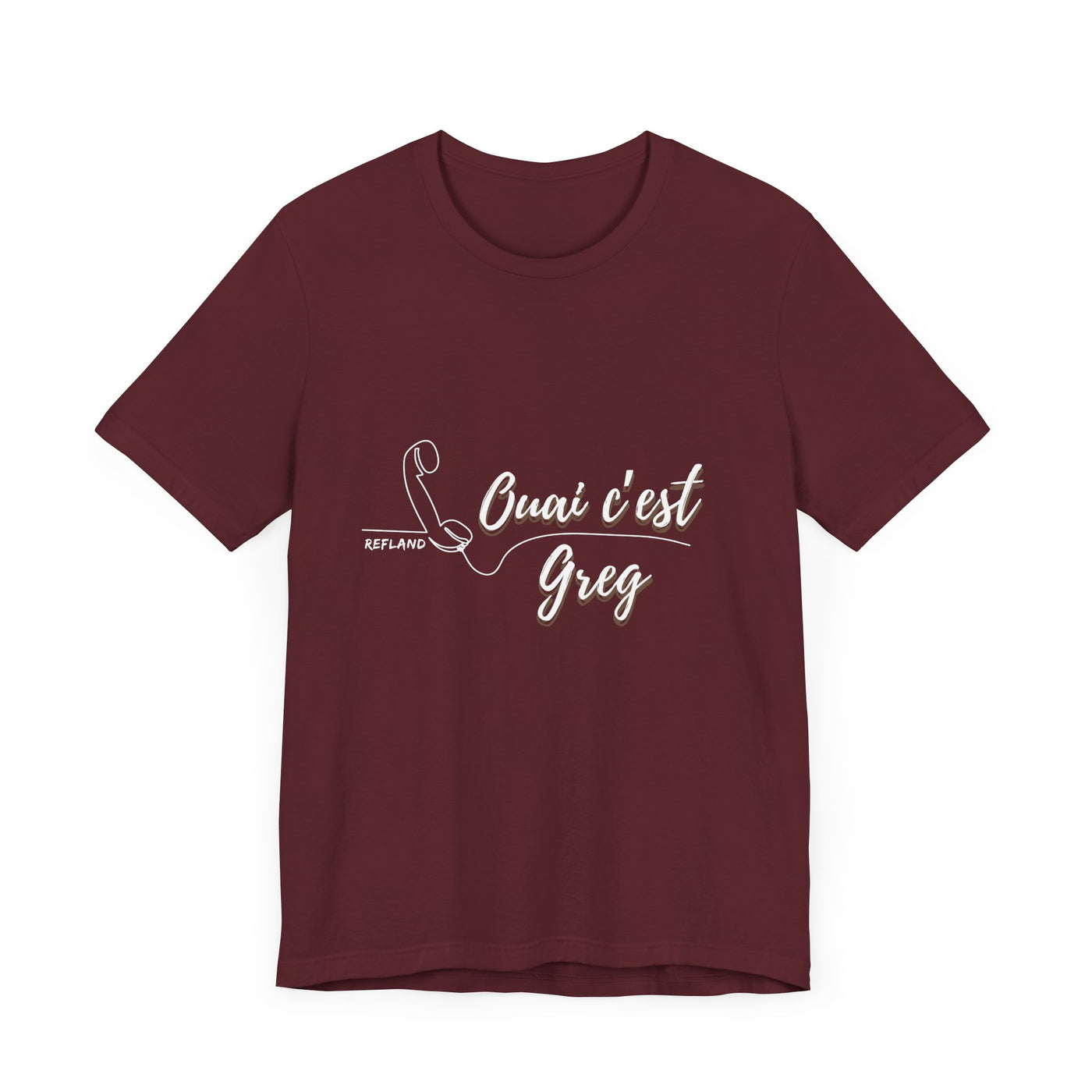 T-shirt - "Ouai c Greg" texte blanc