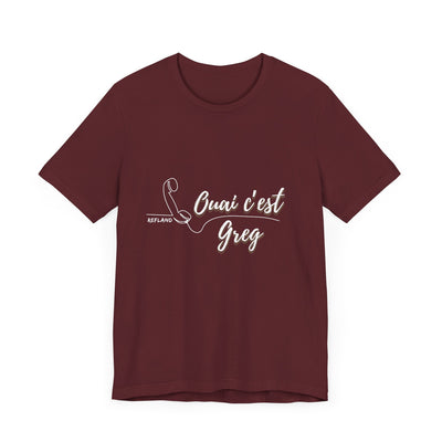 T-shirt - "Ouai c Greg" texte blanc