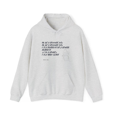 Hoodie "On ne pleure pas" - Écrit en Bleu