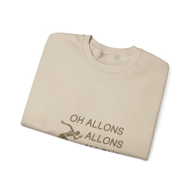 Sweatshirt "Oh Allons Allons" - Écrit Beige