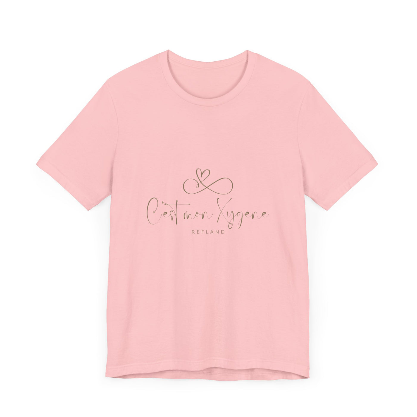 T-shirt "C mon Xygène" écrit beige