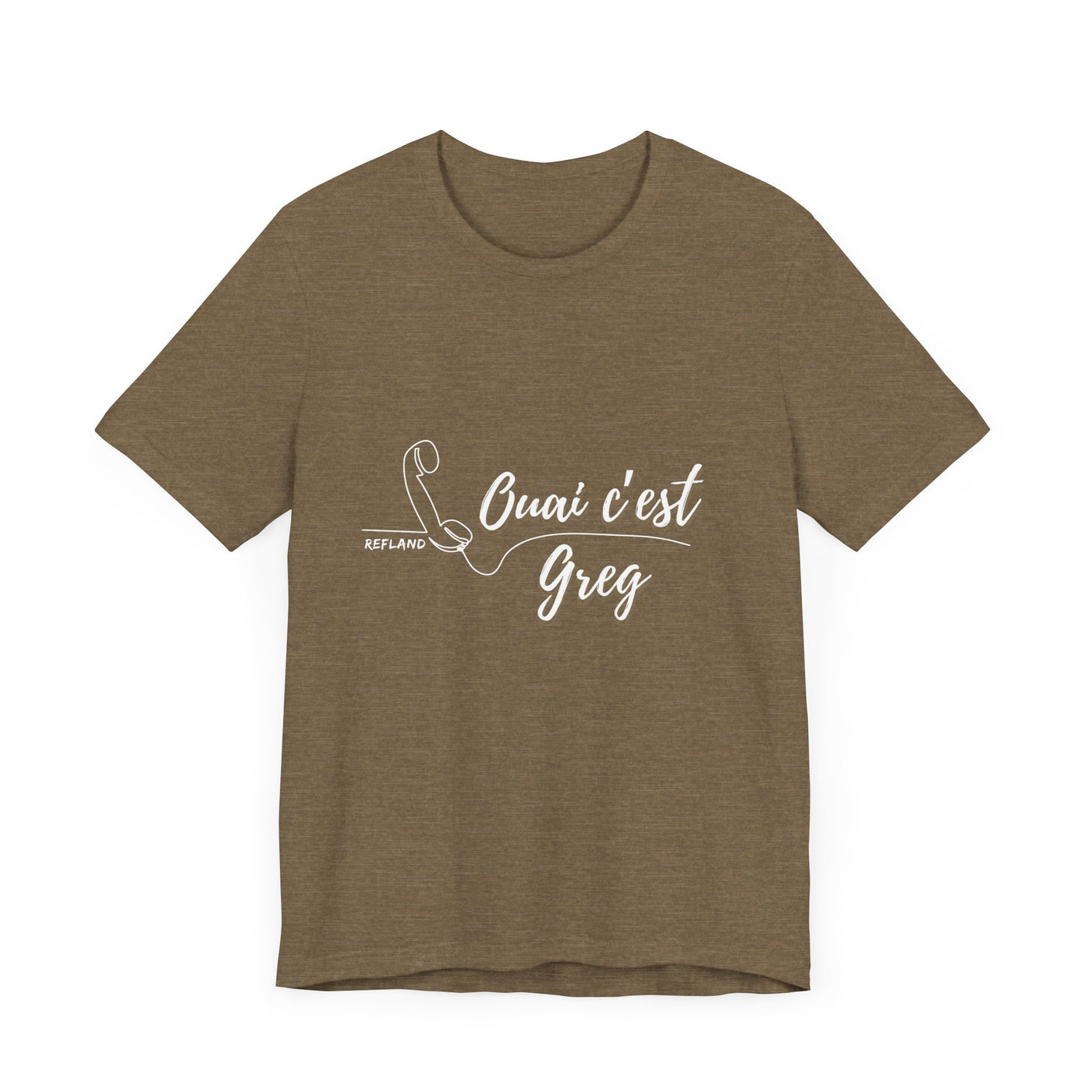 T-shirt - "Ouai c Greg" texte blanc