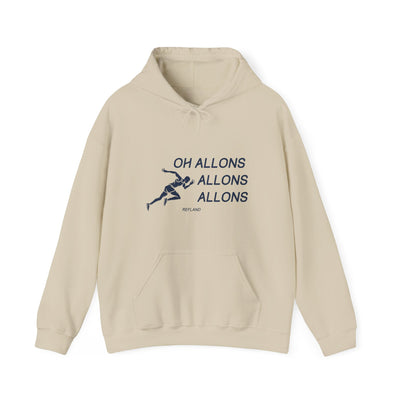Hoodie "Oh allons allons" Texte Bleu