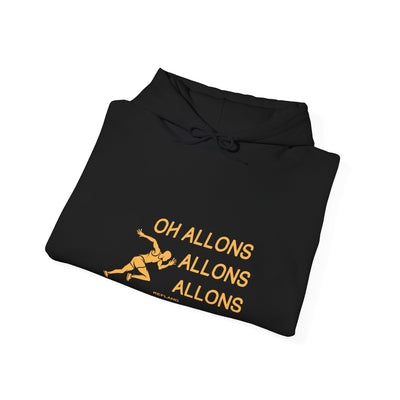 Hoodie "Oh allons allons" - Texte Jaune