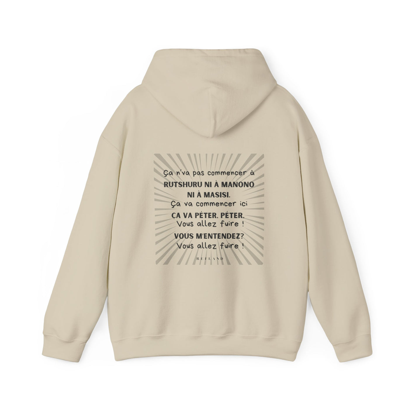 Hoodie "Ça va péter" ecrit noir
