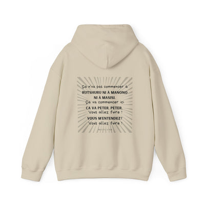 Hoodie "Ça va péter" ecrit noir