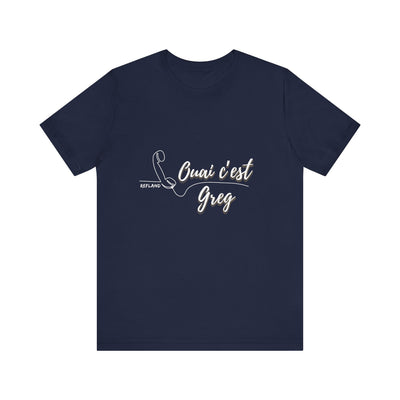 T-shirt - "Ouai c Greg" texte blanc