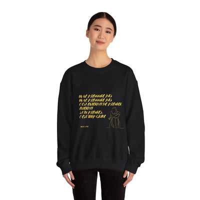 Sweatshirt "On ne pleure pas" - Écrit en Jaune