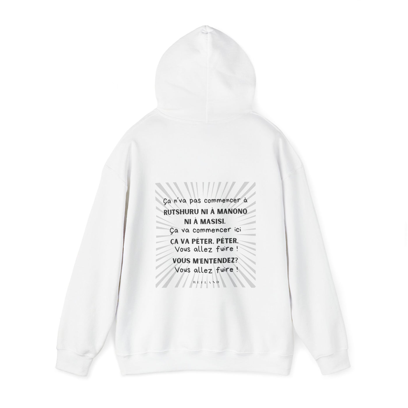 Hoodie "Ça va péter" ecrit noir