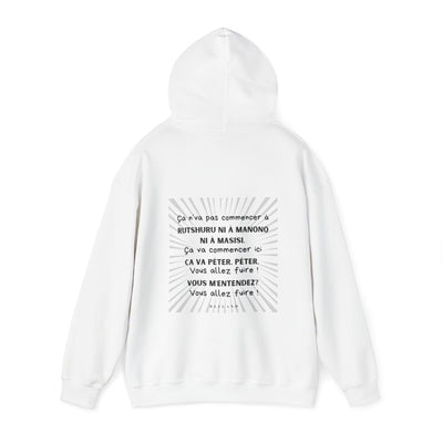 Hoodie "Ça va péter" ecrit noir