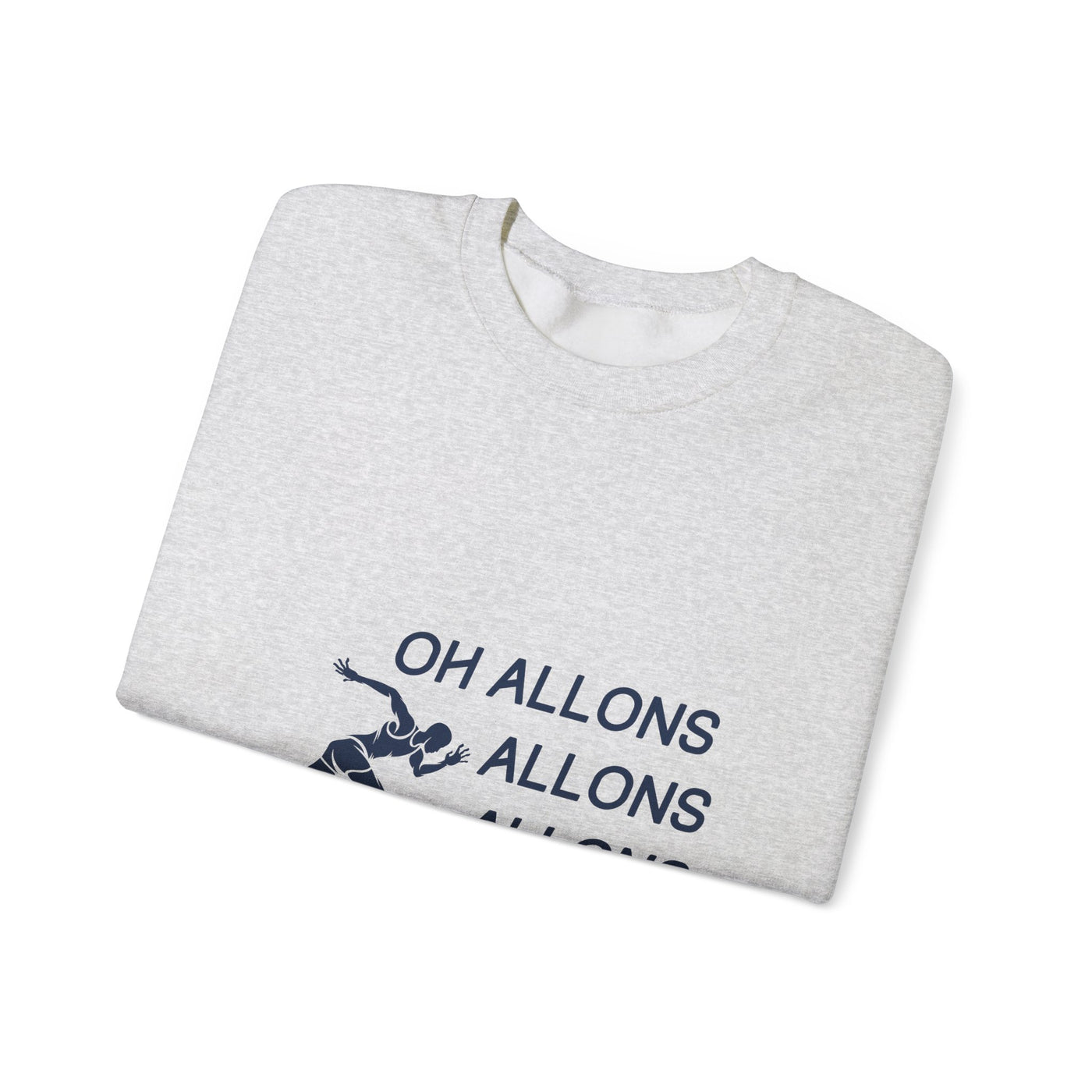 Sweatshirt "Oh Allons Allons" - Écrit Bleu