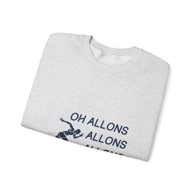 Sweatshirt "Oh Allons Allons" - Écrit Bleu